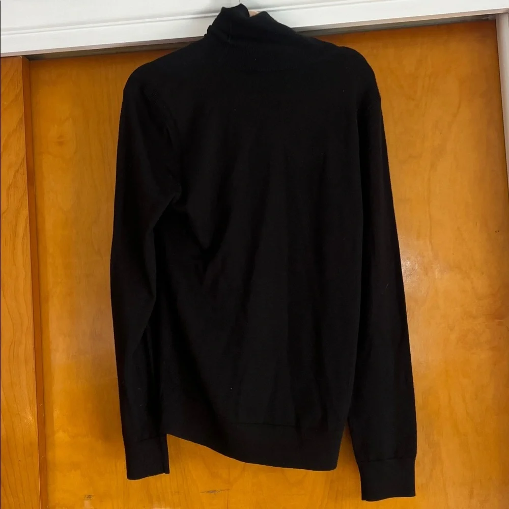 Express Men's Merino Wool Blend Black Turtleneck Sweater